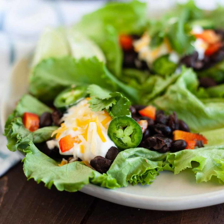Spicy Black Bean Taco Wraps