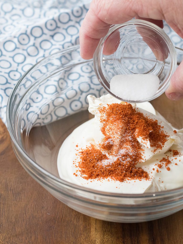 Easy Low Fat Spicy Cream Dip