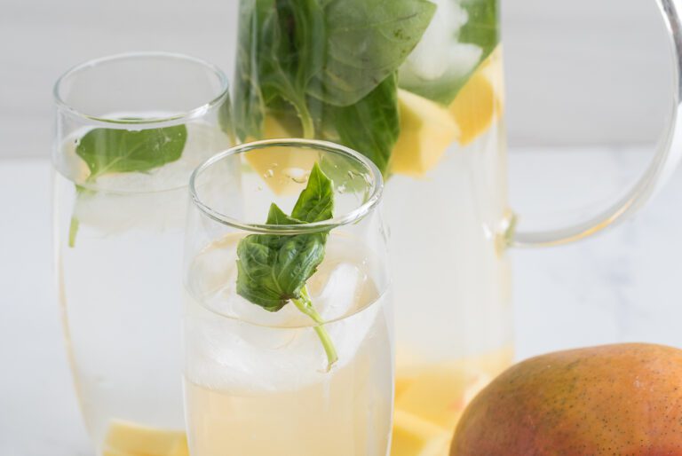 Basil Water with Mango