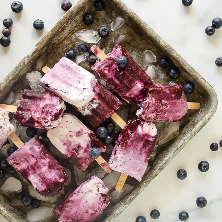 Blueberry Cheesecake Popsicles