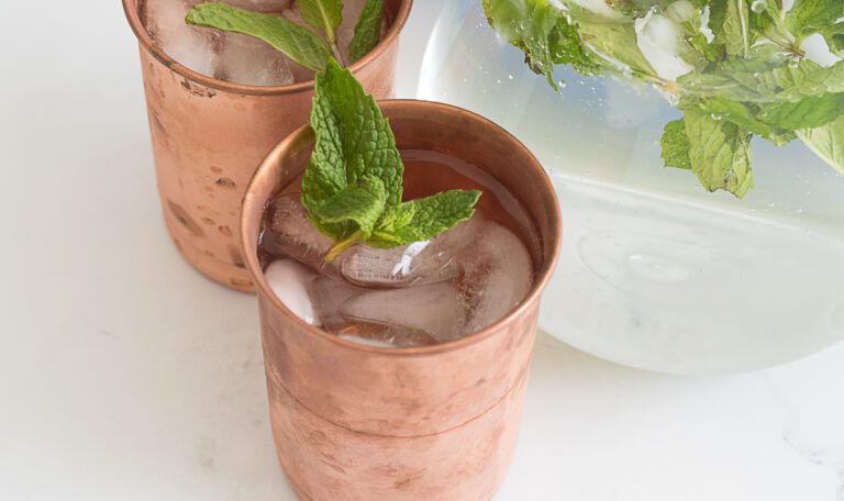 Water with mint