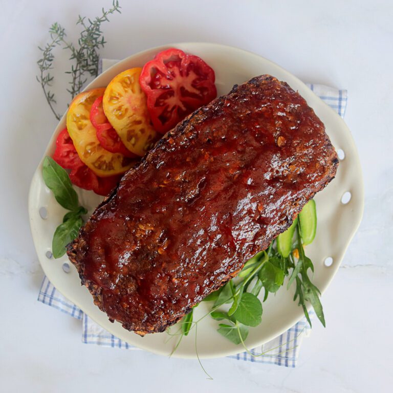Meatloaf with Applesauce and Oatmeal