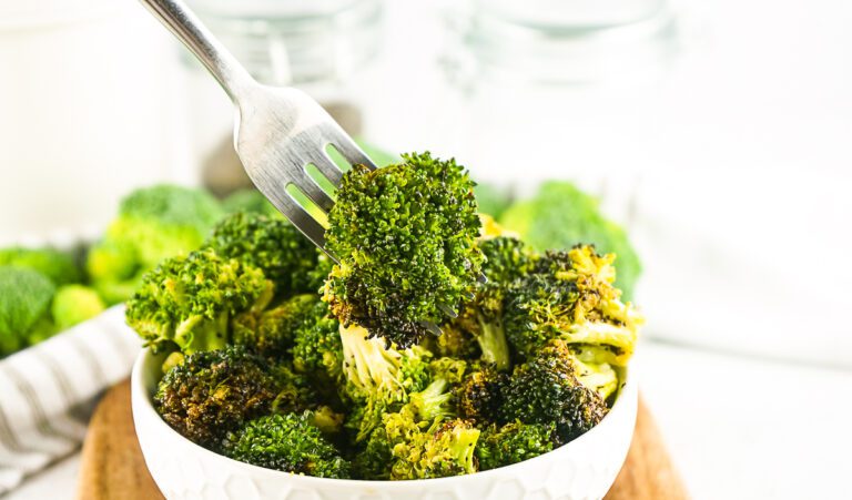 Fresh Broccoli made in the air fryer