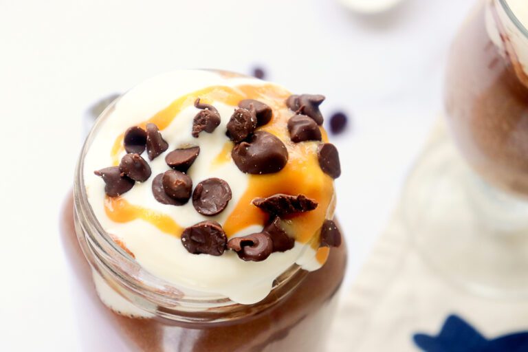 Hot Chocolate with caramel sauce added