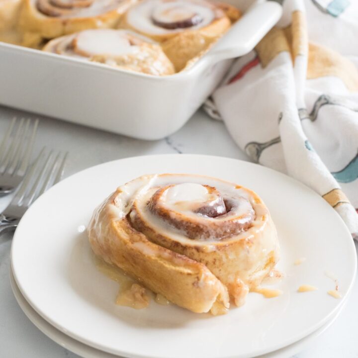upgrading canned cinnamon rolls with sweetened condensed milk as seen on tik tok