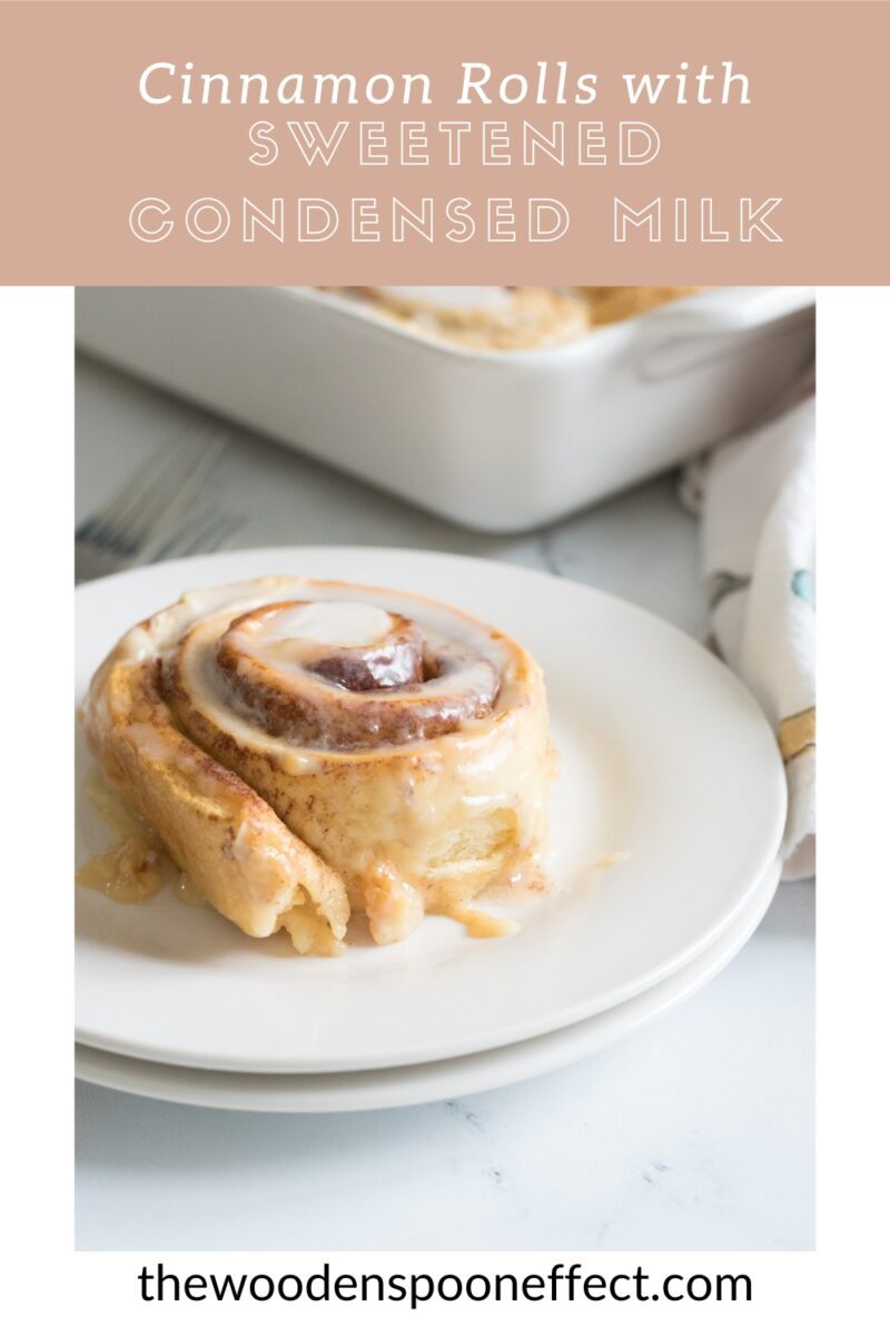 upgrading canned cinnamon rolls with sweetened condensed milk as seen on tik tok