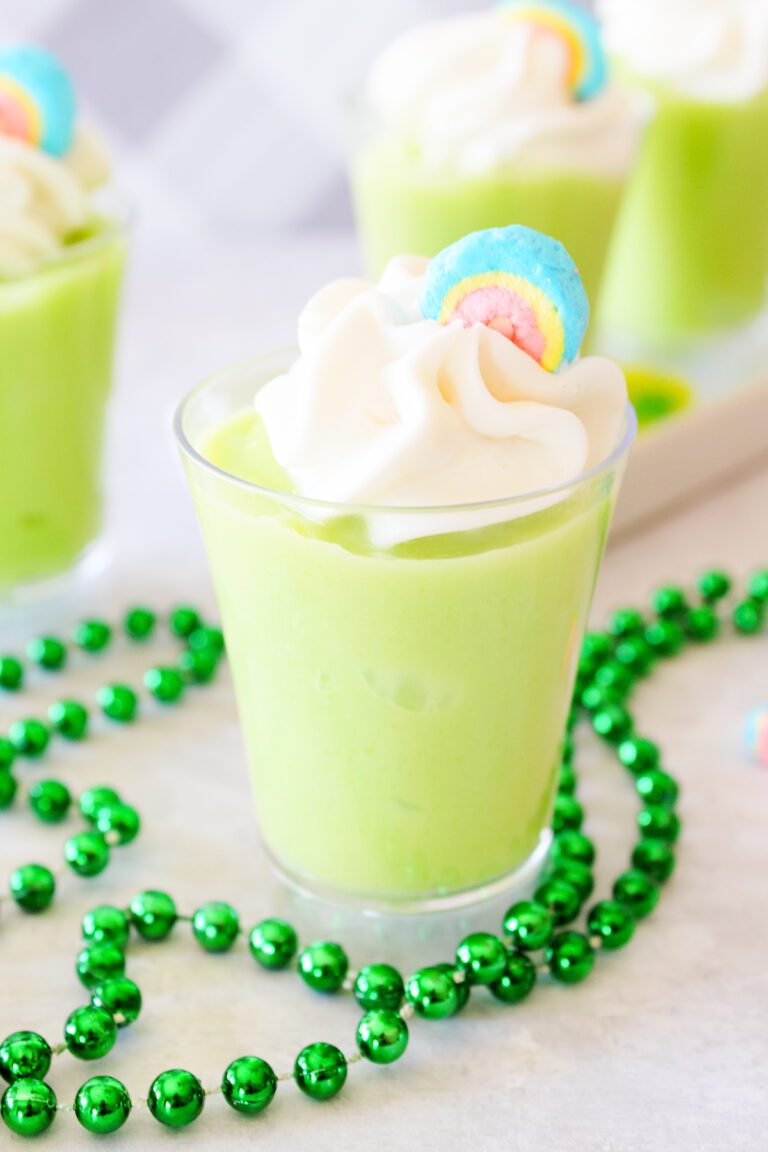 Shot Glasses- with Lucky Charms Pudding Jello Shots inside