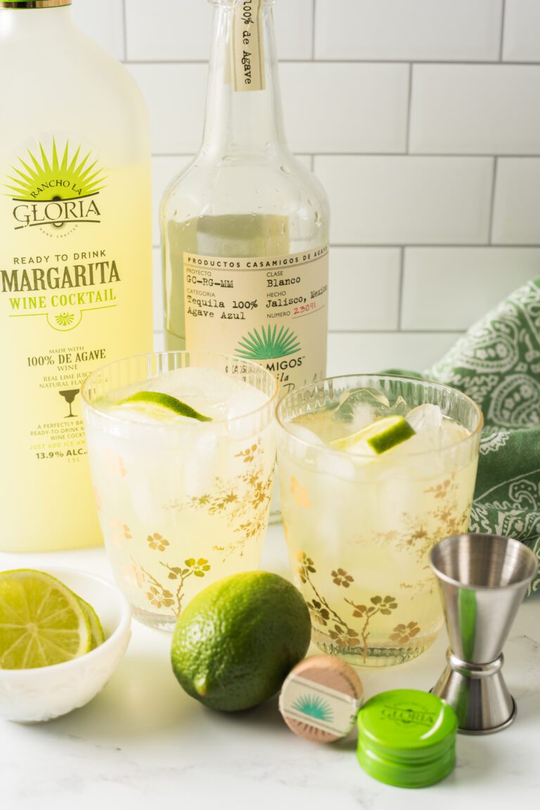 Margarita made with Rancho La Gloria mix and Tequila