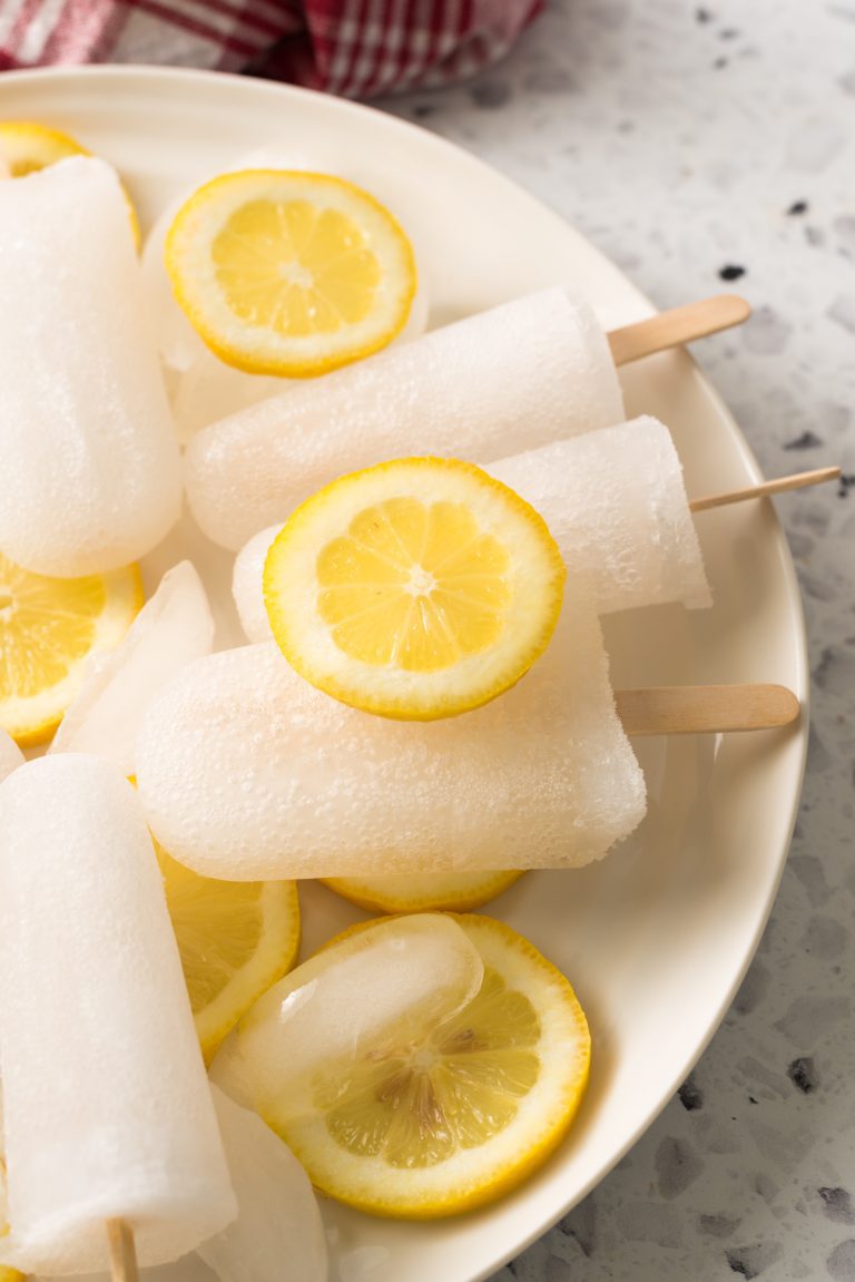 Homemade Popsicles made with Smirnoff Ice and Lemon lime soda.