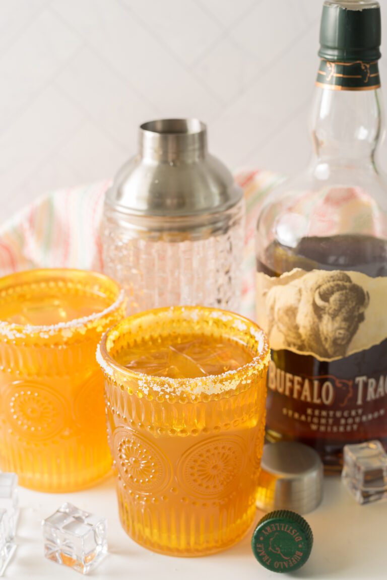 Margarita made with Margarita mixer and Buffalo Trace Whiskey