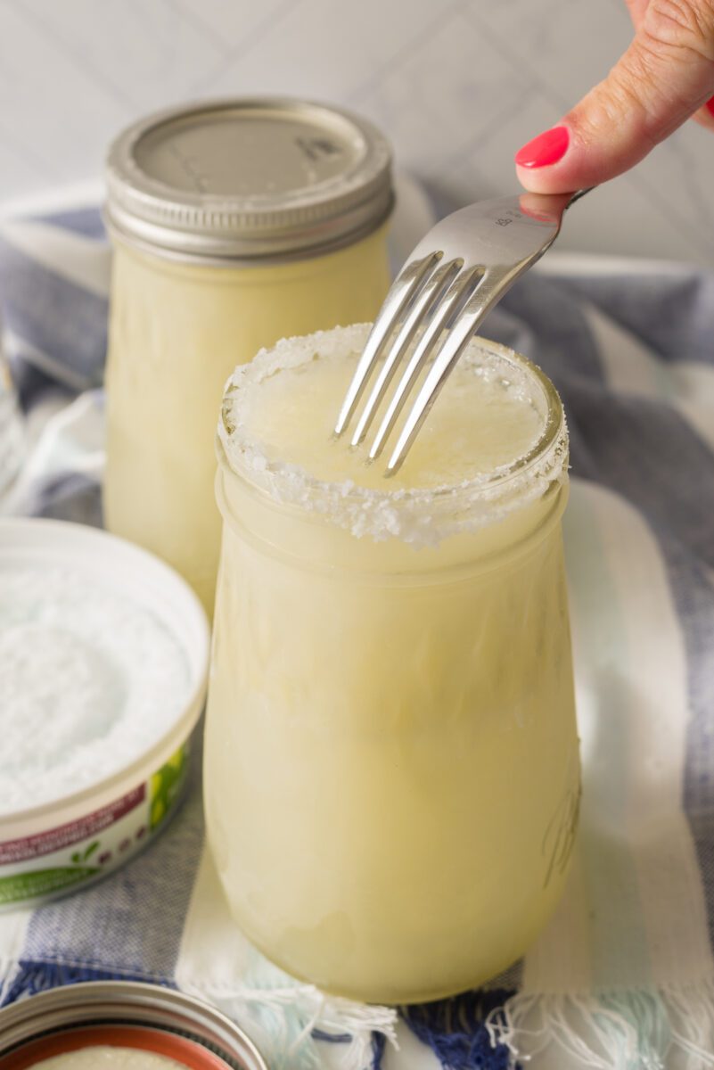 remove from the freezer, serve, and drink
