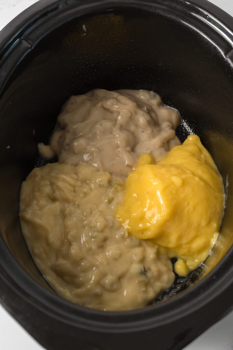 mix all kinds of soup and cheese