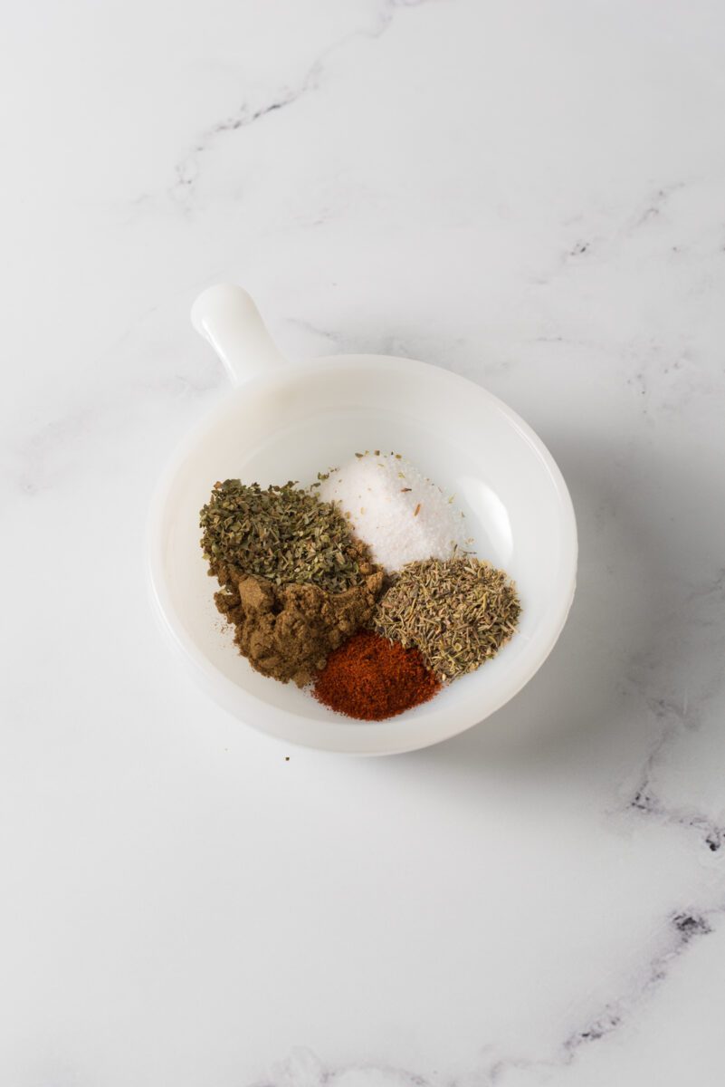 Mix the first 6 spices together