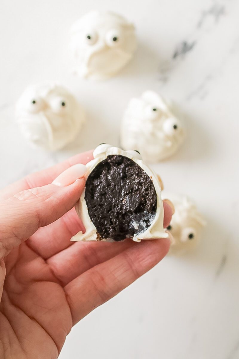 halloween oreo balls are ready to eat