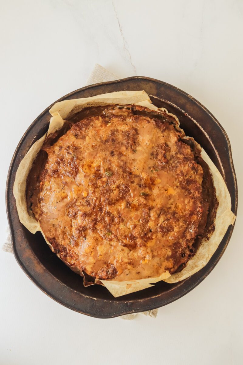 Bake the Meatloaf at its temperature