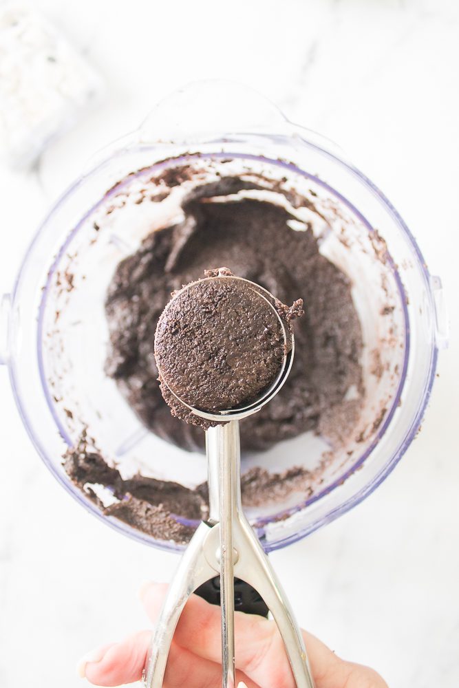 Using a cookie scoop or your hands, shape the mixture into small balls