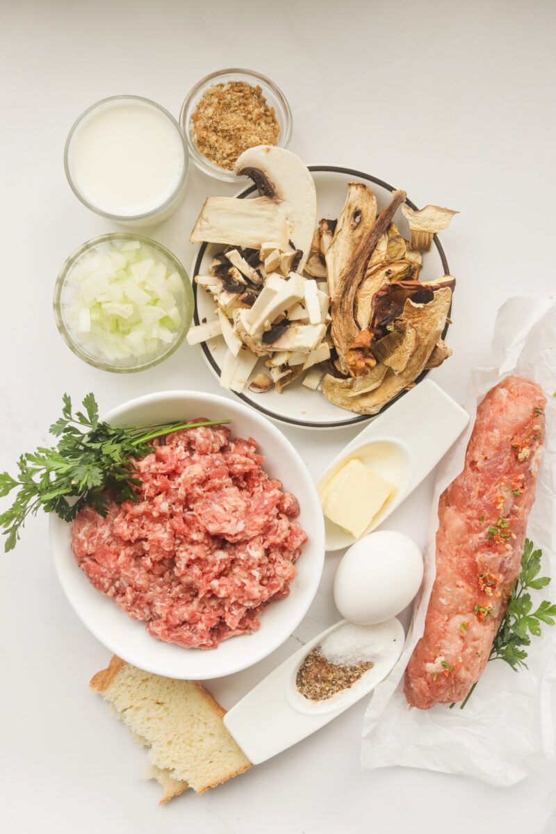 Gather all the ingredients to make Polish Meatloaf