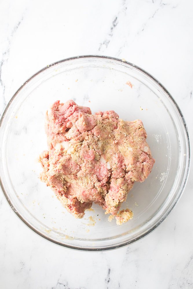 Mix the meatloaf