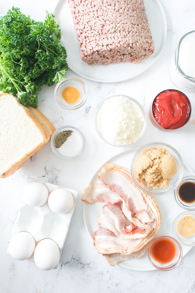 Gather all the ingredients for Food Network Meatloaf