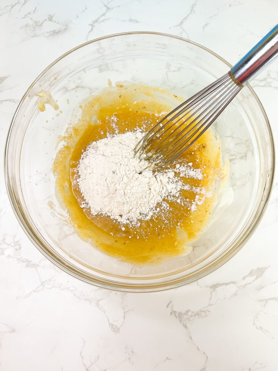 Mix the Oats in the oatmeal cookies batter