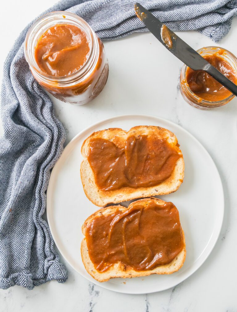 Pumpkin butter made on the stove top from canned pumpkin