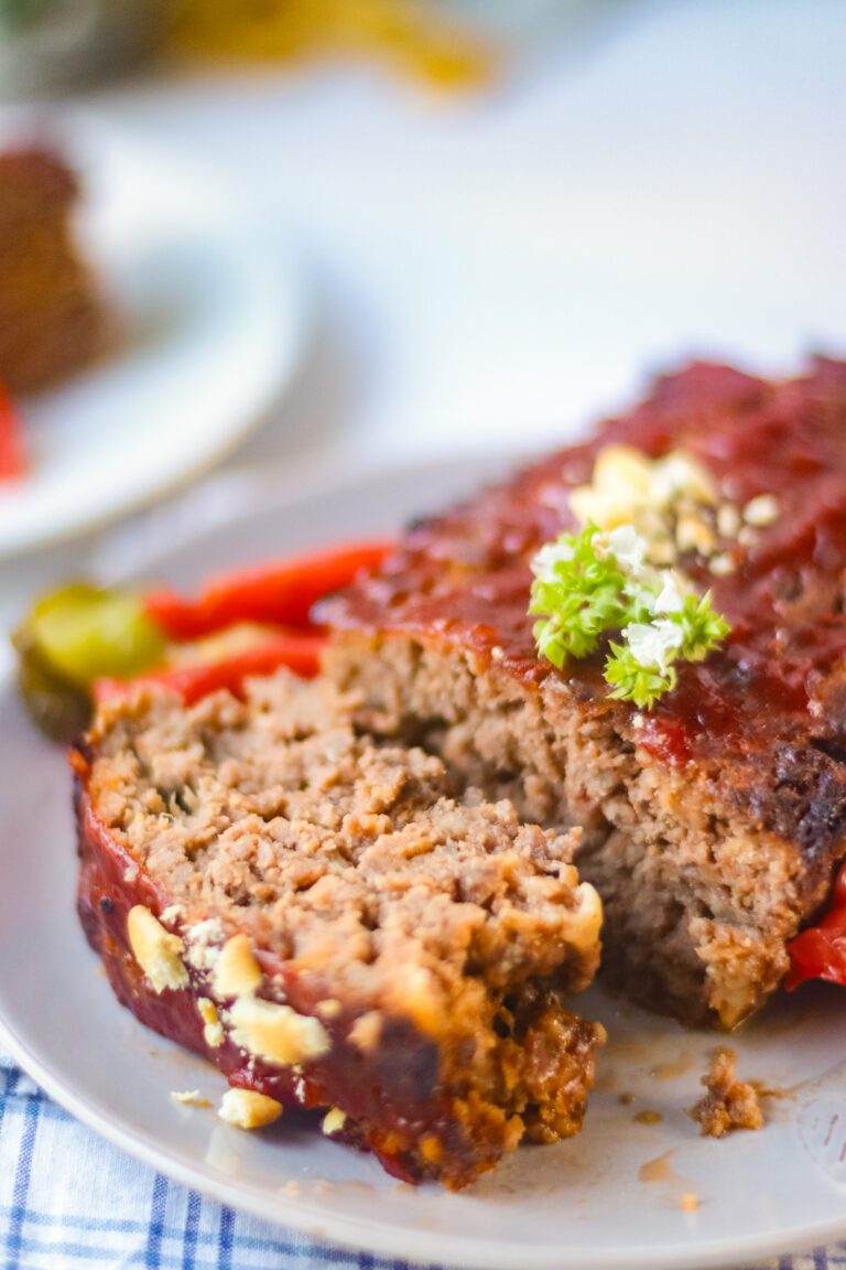 Easy meatloaf made with only four ingredients