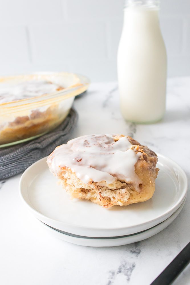 Cinnamon Rolls Made with three types of milk.